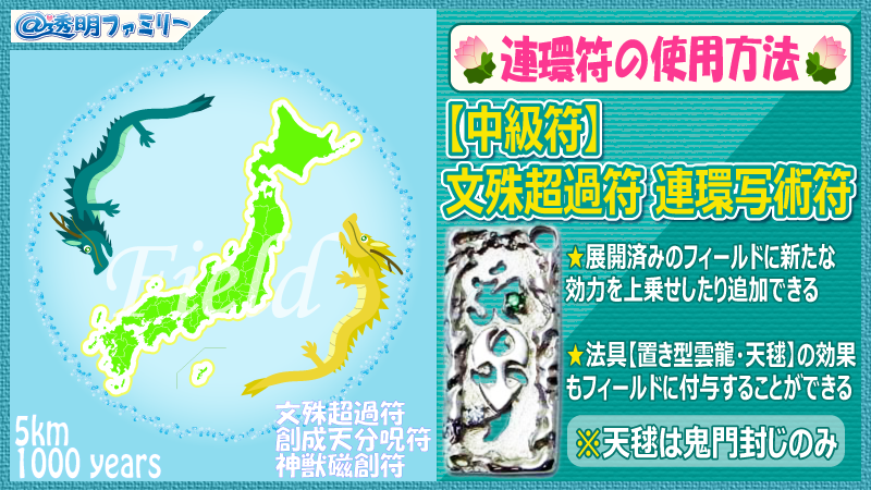 画像:【中級符】文殊超過符 連環写術符の使用方法と注意点